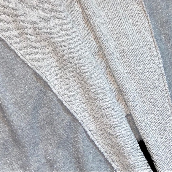 NWOT- New Juicy Courture Glittery Grey Open Front Hoodie - Picture 7 of 9